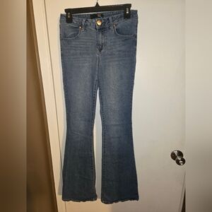 1822 Denim Mid Blue Flare Jeans